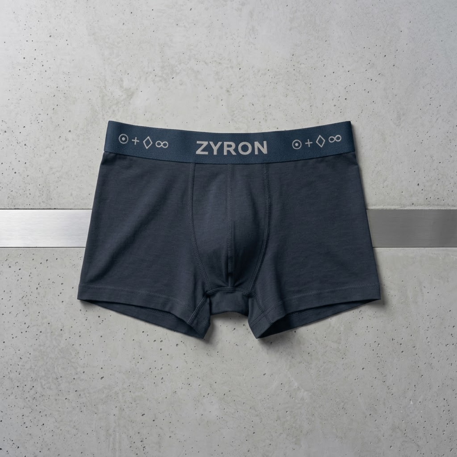 ZYRON ELITE MicroModal + Lyocell Stretch Trunk – Midnight Slate | Premium Men's Underwear - Image 3