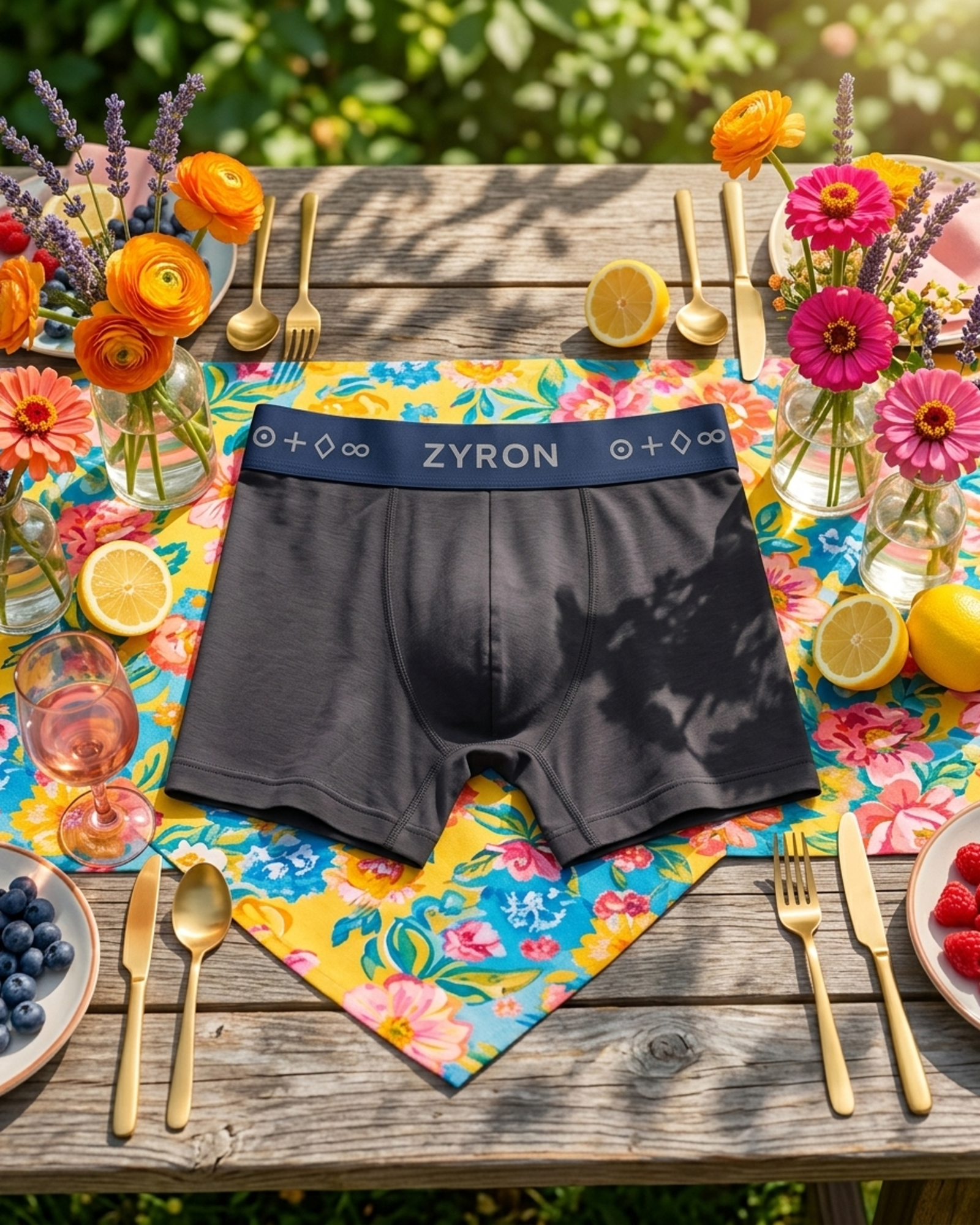 ZYRON Micro Modal Elastane Stretch Trunk – Dark Charcoal Grey | Premium Men's Underwear - Image 7