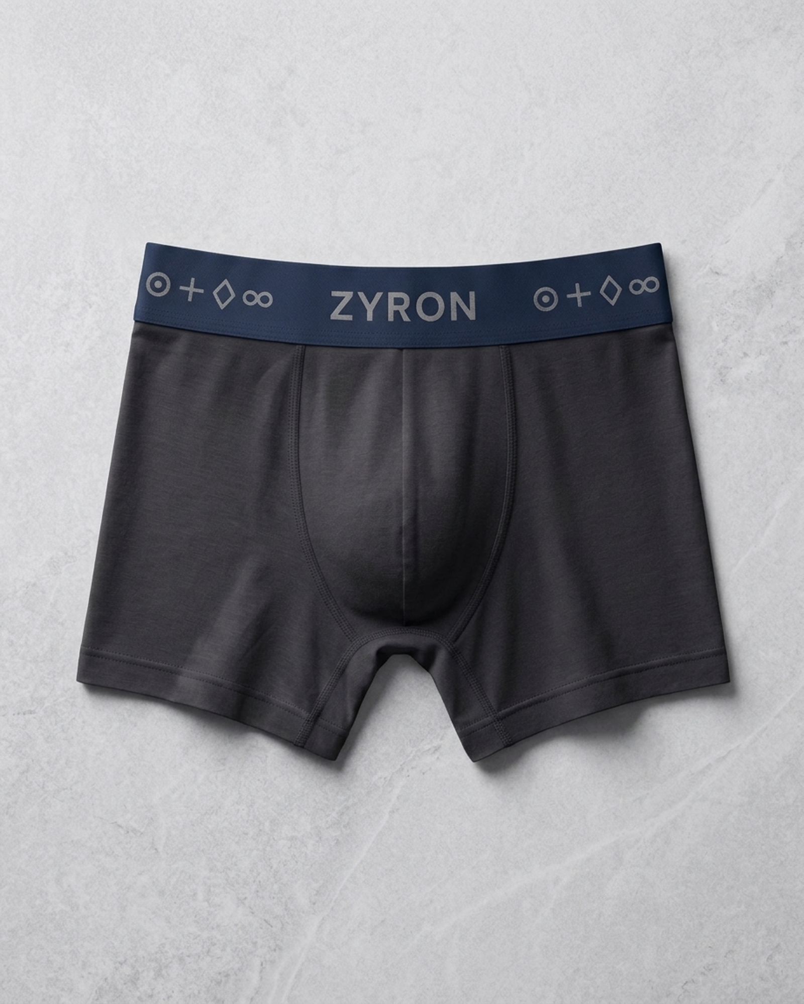 ZYRON Micro Modal Elastane Stretch Trunk – Dark Charcoal Grey | Premium Men's Underwear - Image 6