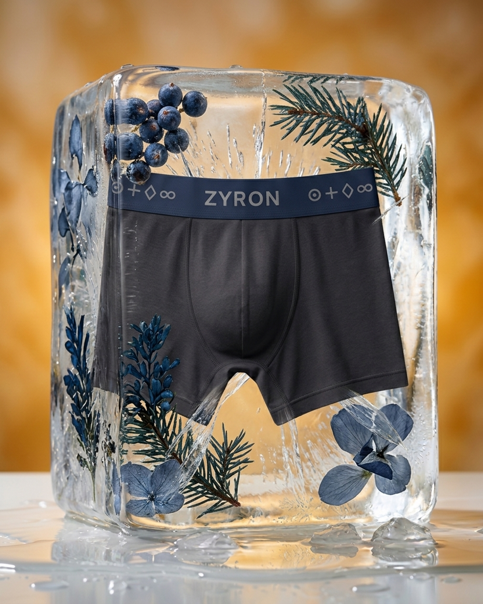 ZYRON Micro Modal Elastane Stretch Trunk – Dark Charcoal Grey | Premium Men's Underwear - Image 4