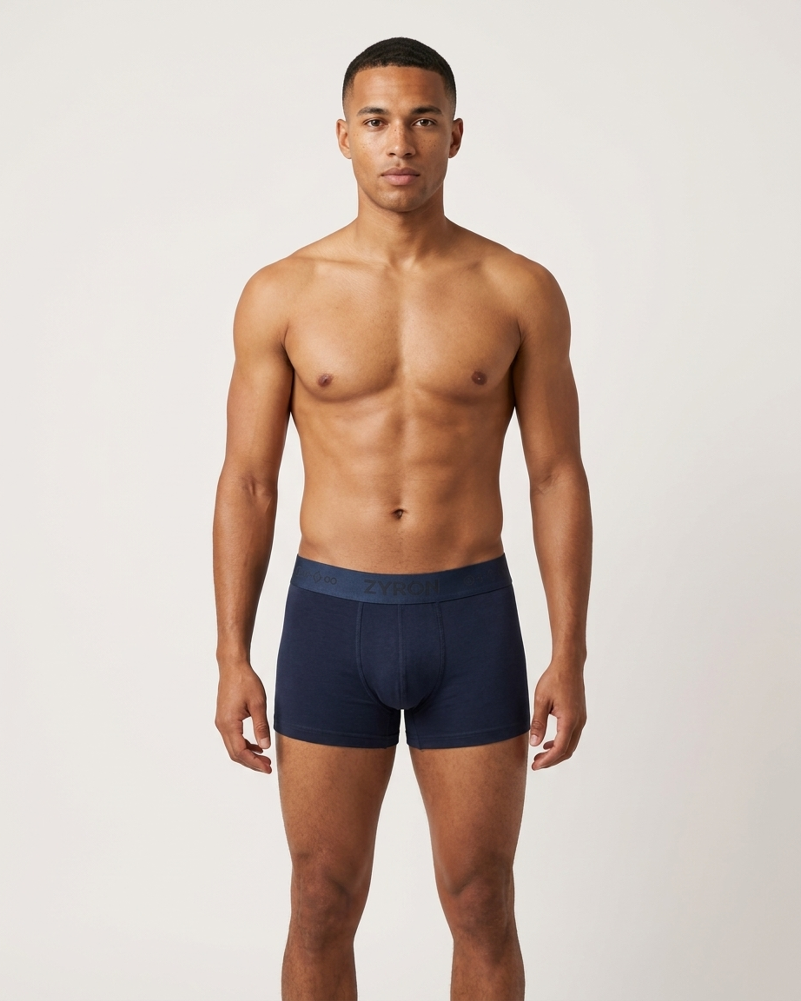 ZYRON Micro Modal Elastane Stretch Trunk – Navy Blue | Premium Men's Underwear - Image 6