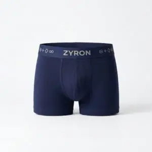 ZYRON ELITE MicroModal + Lyocell Stretch Trunk – Navy Blue | Premium Men's Underwear