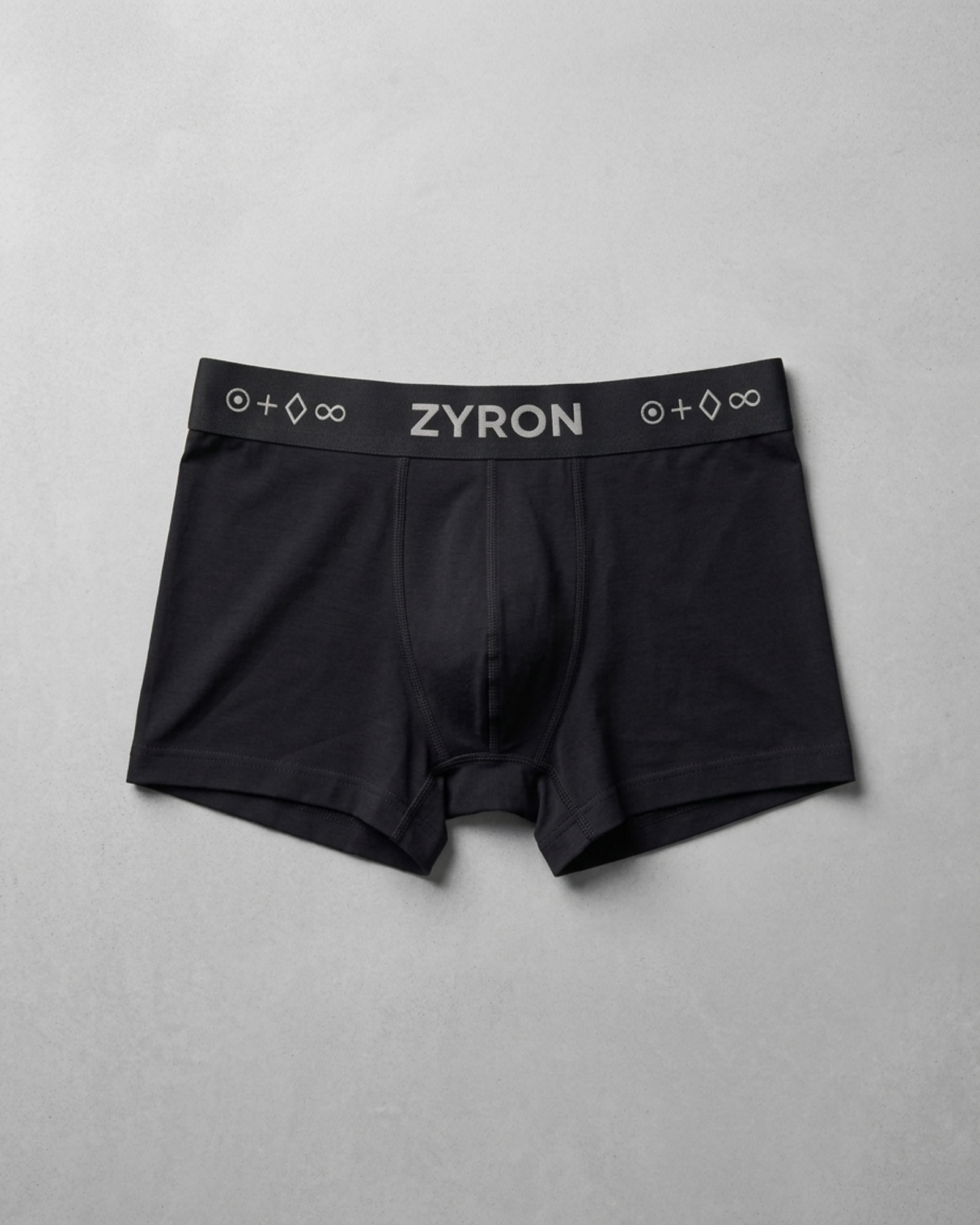 ZYRON ELITE MicroModal + Lyocell Stretch Trunk – Jet Black | Premium Men's Underwear - Image 4