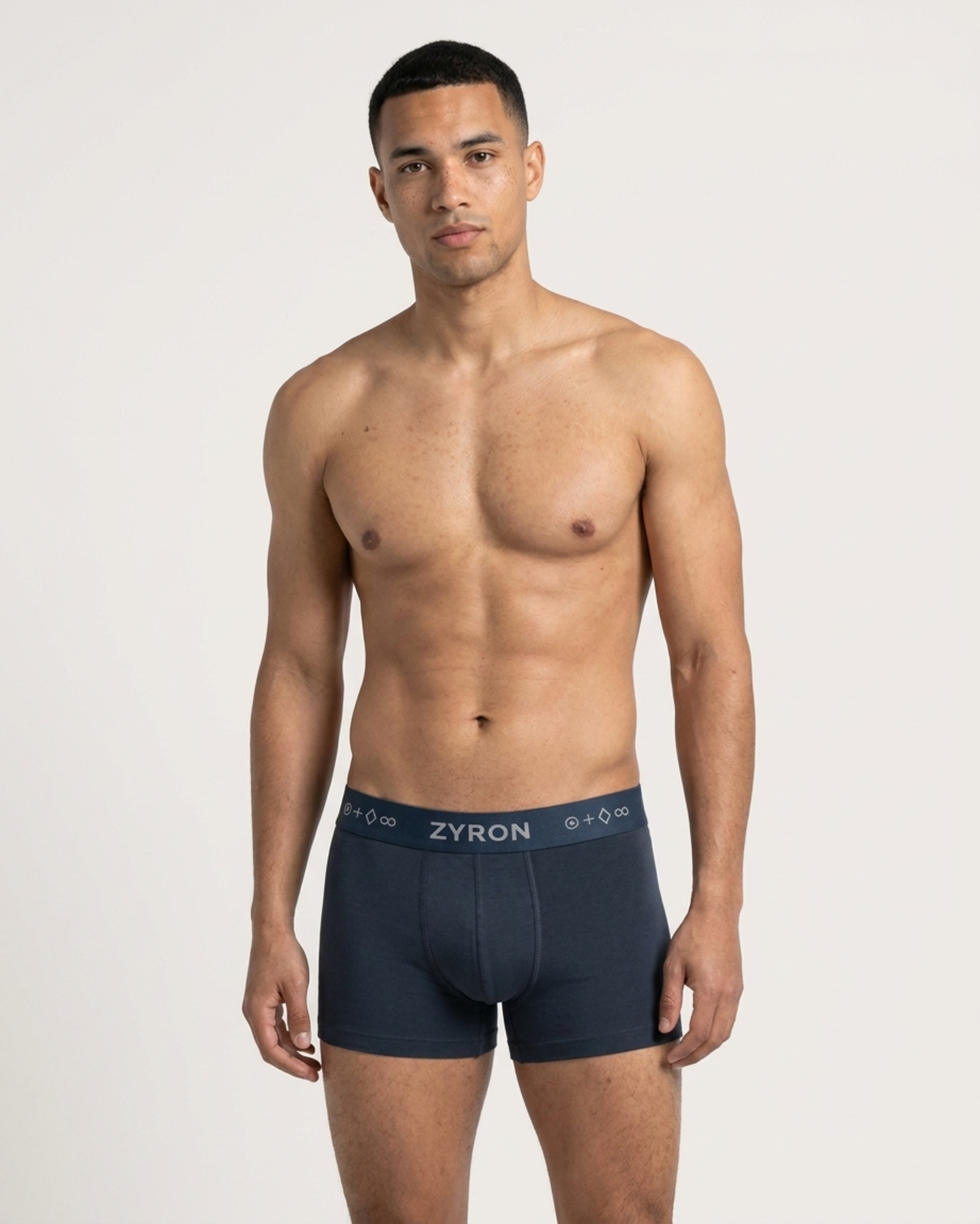 ZYRON ELITE MicroModal + Lyocell Stretch Trunk – Midnight Slate | Premium Men's Underwear - Image 4